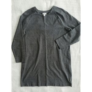 J.JILL gray long sleeve side pocket dress L